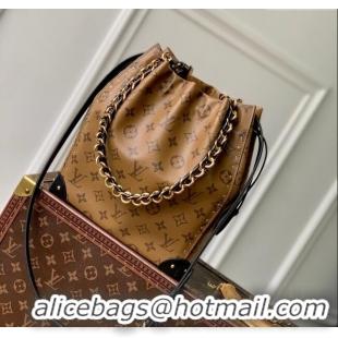 Pretty Style Louis Vuitton Noe Trunk PM Bucket Bag in Monogram Canvas M13324 Monogram Reverse Cruise 2025