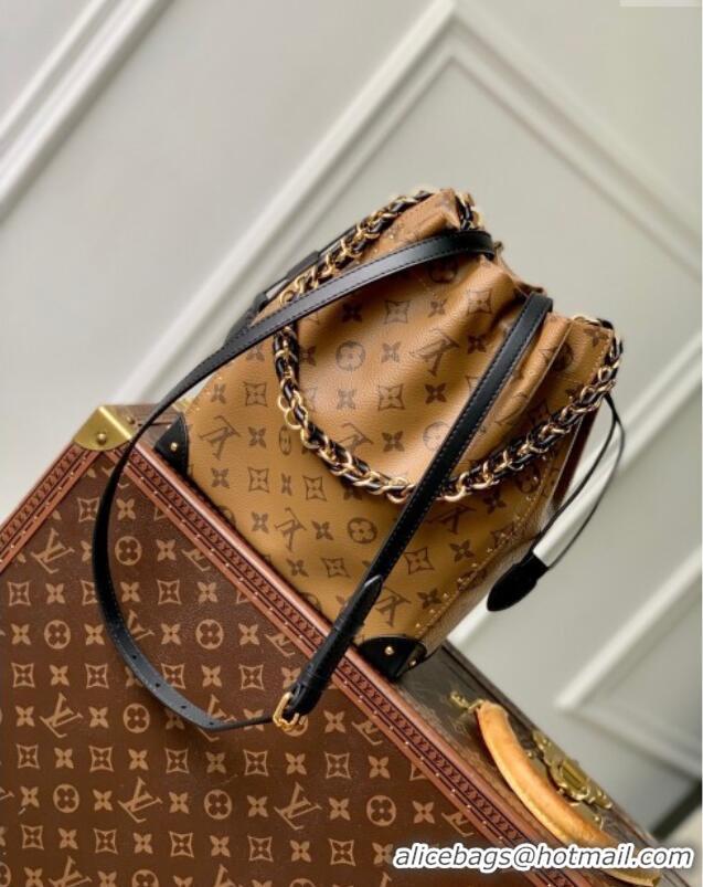 Pretty Style Louis Vuitton Noe Trunk PM Bucket Bag in Monogram Canvas M13324 Monogram Reverse Cruise 2025