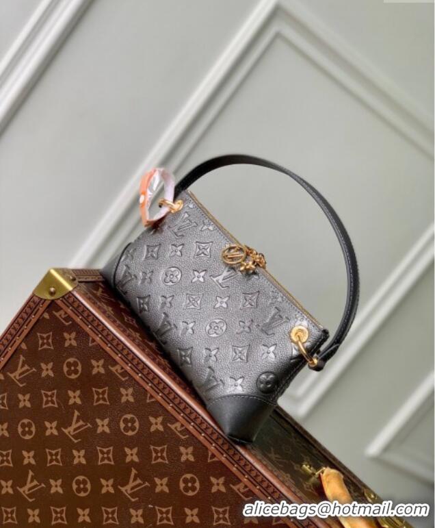 Buy Cheapest Louis Vuitton Pochette Sevres Hobo Bag Gun Metal Supple Grained Leather M12174 2024