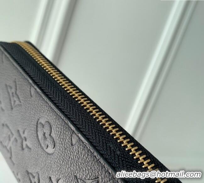 Top Grade Louis Vuitton Margot Wallet in Black Supple Leather M12425 2024