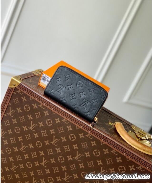 Top Grade Louis Vuitton Margot Wallet in Black Supple Leather M12425 2024