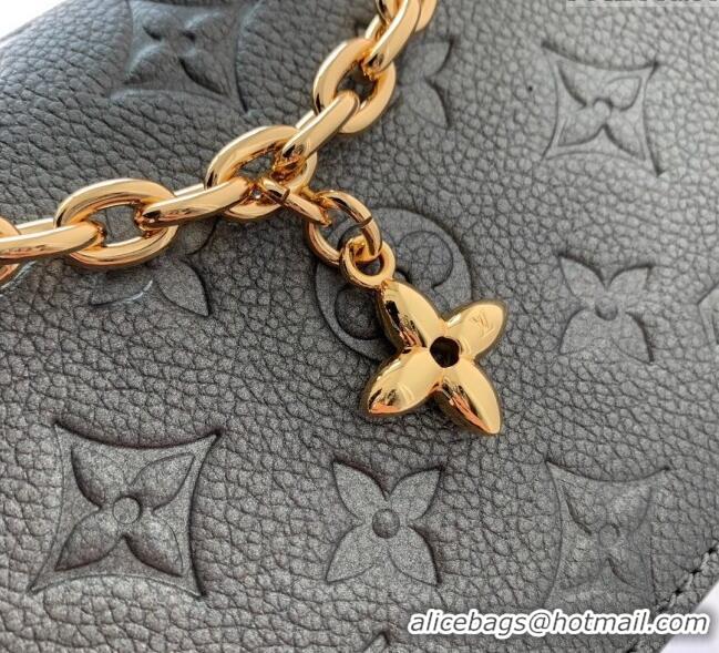 New Fashion Louis Vuitton Wallet On Chain Métis Mini Bag in Monogram Empreinte Leather M12716 Gun Metal 2024