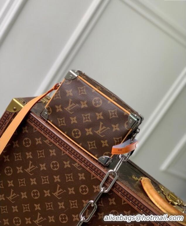 Top Grade Louis Vuitton Mini Soft Trunk Bag in Monogram Canvas /Silver M12767 2024