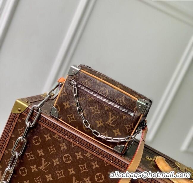 Top Grade Louis Vuitton Mini Soft Trunk Bag in Monogram Canvas /Silver M12767 2024