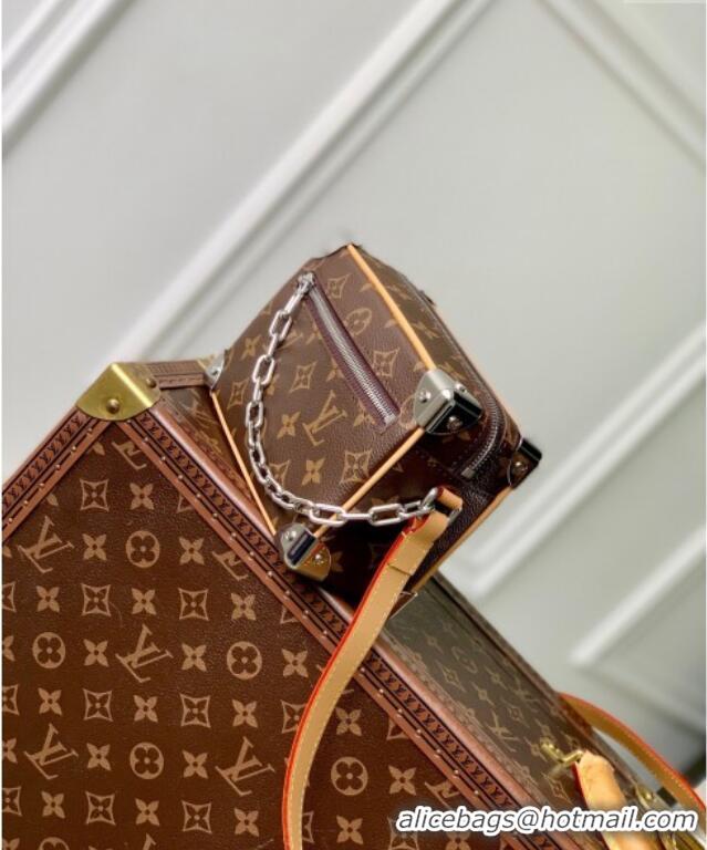 Top Grade Louis Vuitton Mini Soft Trunk Bag in Monogram Canvas /Silver M12767 2024