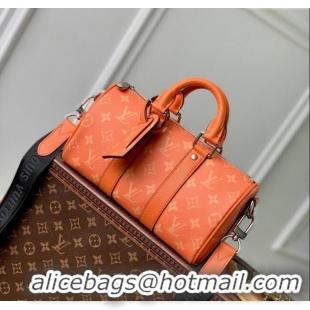 Grade Quality Louis Vuitton Keepall Bandouliere 25 Bag in Monogram Canvas M31044 Orange 2024