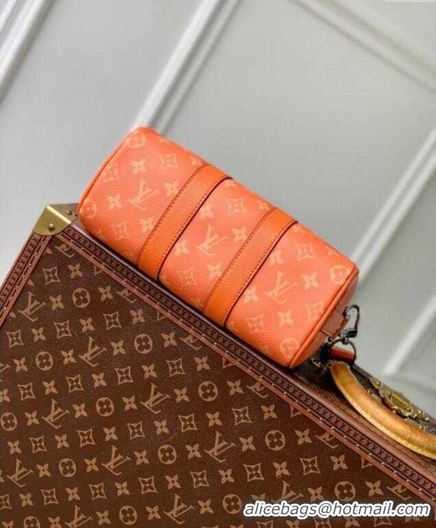 Grade Quality Louis Vuitton Keepall Bandouliere 25 Bag in Monogram Canvas M31044 Orange 2024