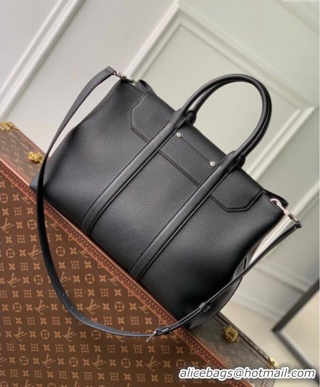 Top Grade Louis Vuitton Georges Tote MM bag in Calfskin M23153 Black 2024