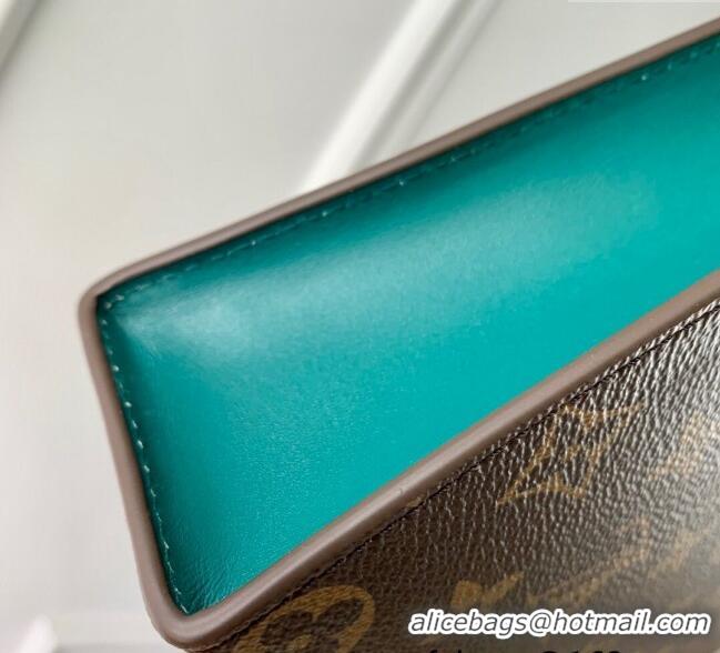 Well Crafted Louis Vuitton Pochette Voyage MM Pouch in Monogram Macassar Canvas M12820 Green 2024