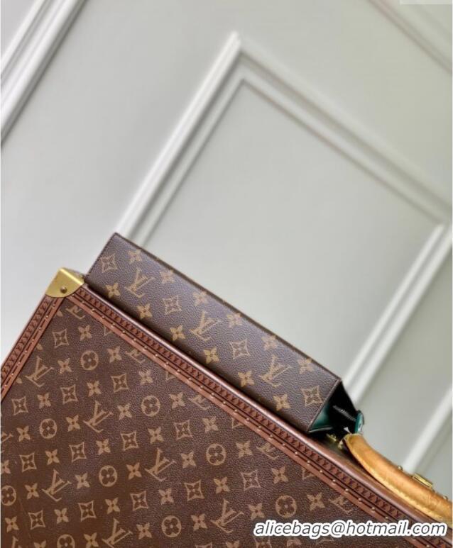 Well Crafted Louis Vuitton Pochette Voyage MM Pouch in Monogram Macassar Canvas M12820 Green 2024