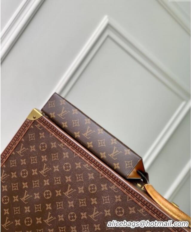 Super Quality Louis Vuitton Pochette Voyage MM Pouch in Monogram Macassar Canvas M12820 Safran Yellow 2024