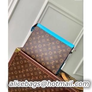 Low Cost Louis Vuitton Pochette Voyage MM Pouch in Monogram Macassar Canvas M12815 Gaston Blue 2024