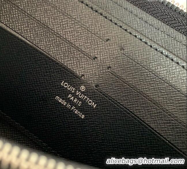 Famous Brand Louis Vuitton Zippy Wallet Horizontal Black Epi Leather M31071 2024