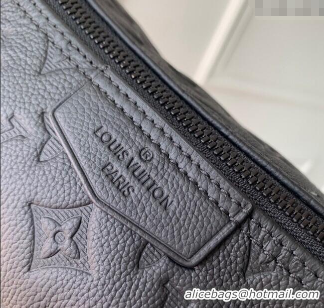 Good Quality Louis Vuitton Mens Hobo Hamac Bag in Black Monogram Shadow Leather M12850 2024