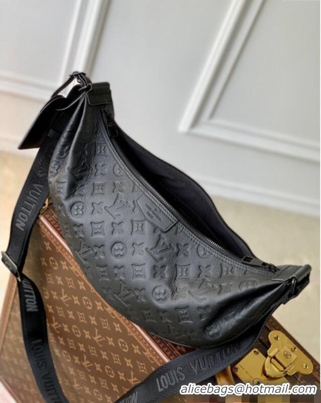 Good Quality Louis Vuitton Mens Hobo Hamac Bag in Black Monogram Shadow Leather M12850 2024