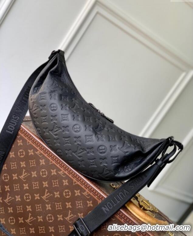 Good Quality Louis Vuitton Mens Hobo Hamac Bag in Black Monogram Shadow Leather M12850 2024