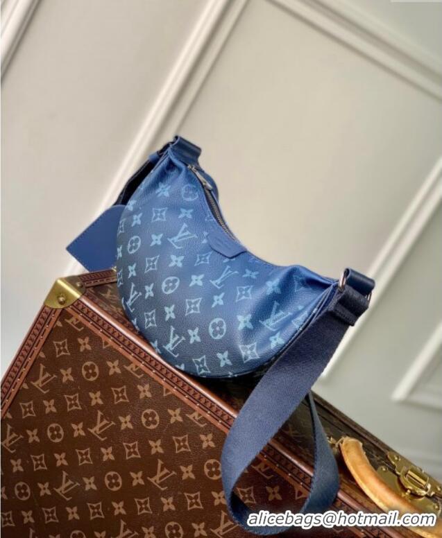 Famous Brand Louis Vuitton Hamac Hobo Bag PM in Navy Blue Monogram Gradient Canvas M11594 2024