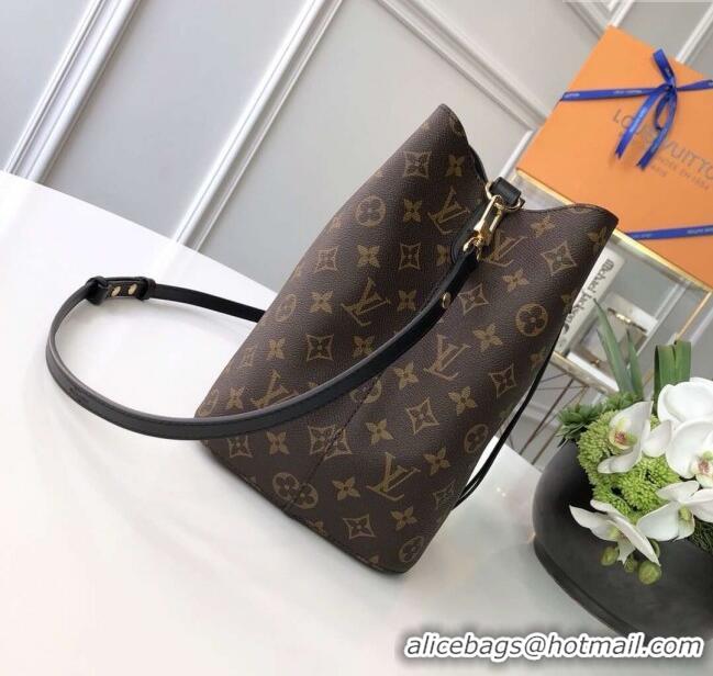 Top Grade Louis Vuitton NeoNoe MM Bucket Bag in Monogram Canvas M44020 Black 2024