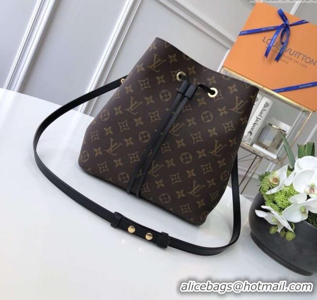 Top Grade Louis Vuitton NeoNoe MM Bucket Bag in Monogram Canvas M44020 Black 2024