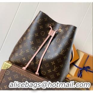 Good Product Louis Vuitton NeoNoe MM Bucket Bag in Monogram Canvas M44022 Pink 2024