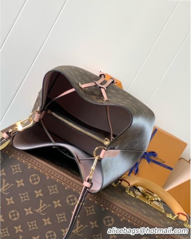 Good Product Louis Vuitton NeoNoe MM Bucket Bag in Monogram Canvas M44022 Pink 2024