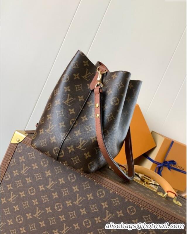 Big Discount Louis Vuitton NeoNoe MM Bucket Bag in Monogram Canvas M44887 Caramel 2024