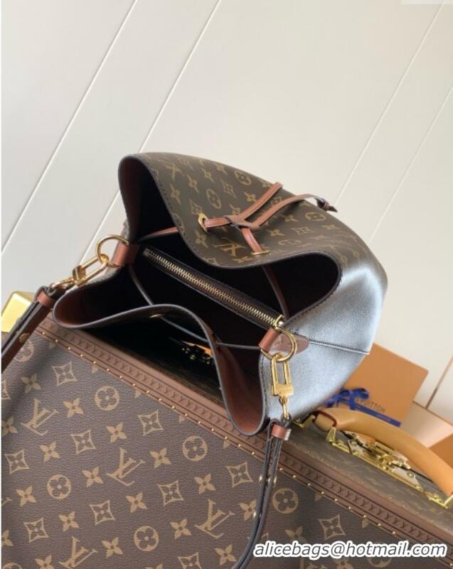 Big Discount Louis Vuitton NeoNoe MM Bucket Bag in Monogram Canvas M44887 Caramel 2024