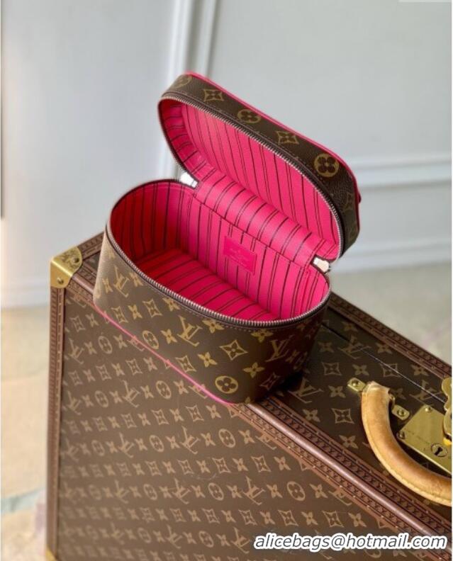 Top Grade Louis Vuitton Nice Mini Vanity Case in Monogram Canvas M12650 Pondichery Pink 2025