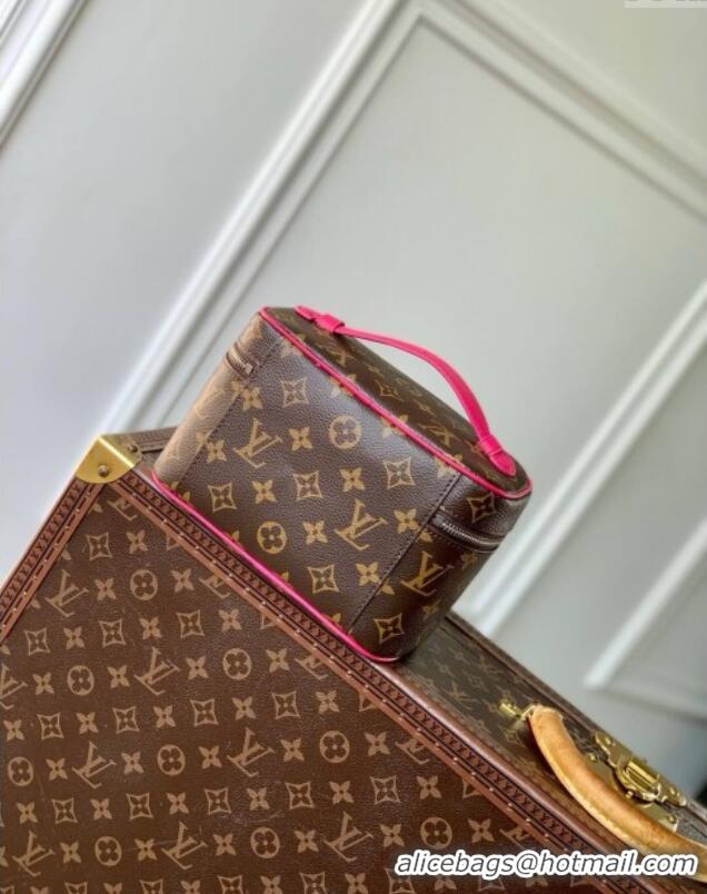 Top Grade Louis Vuitton Nice Mini Vanity Case in Monogram Canvas M12650 Pondichery Pink 2025