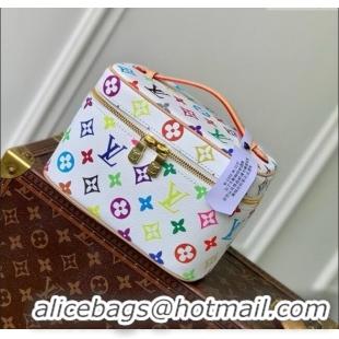 Best Price Louis Vuitton LV x TM Nice Mini Vanity Case in Multicolored Monogram Canvas M13747 White 2025