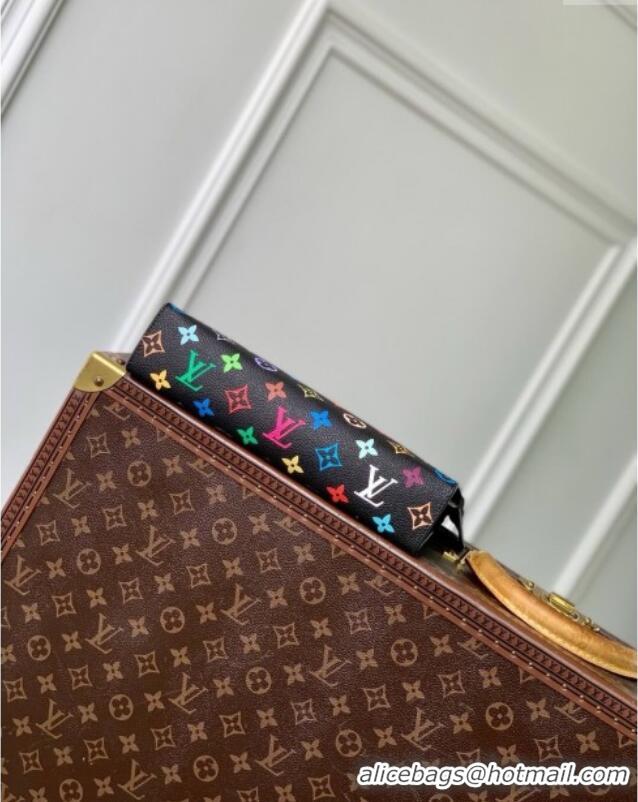 Famous Brand Louis Vuitton LV x TM Toiletry Pouch in Multicolored Monogram Canvas M13746 Black 2025