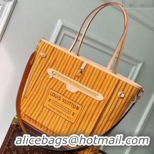 Top Quality Louis Vuitton Neverfull Inside Out MM Tote Bag M11947 Monogram Canvas/Yellow 2024