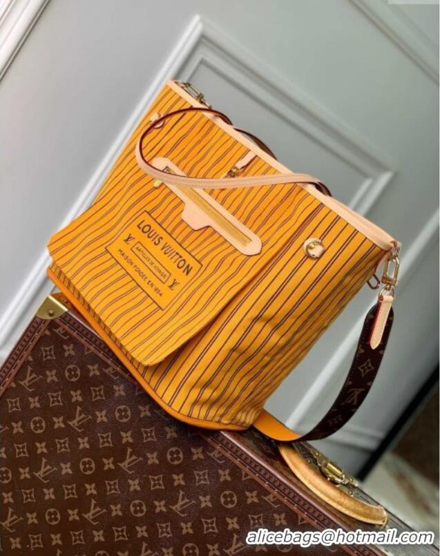 Top Quality Louis Vuitton Neverfull Inside Out MM Tote Bag M11947 Monogram Canvas/Yellow 2024