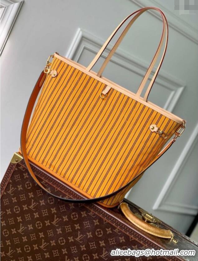 Top Quality Louis Vuitton Neverfull Inside Out MM Tote Bag M11947 Monogram Canvas/Yellow 2024