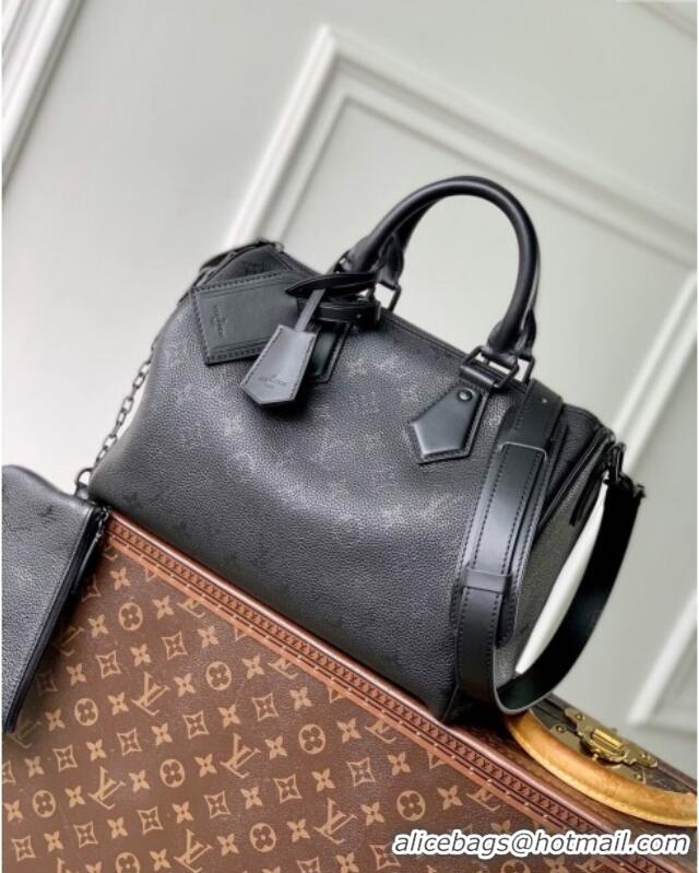 Well Crafted Louis Vuitton Speedy P9 Bandouliere 40 Bag in Calf Leather M21108 Black 2024