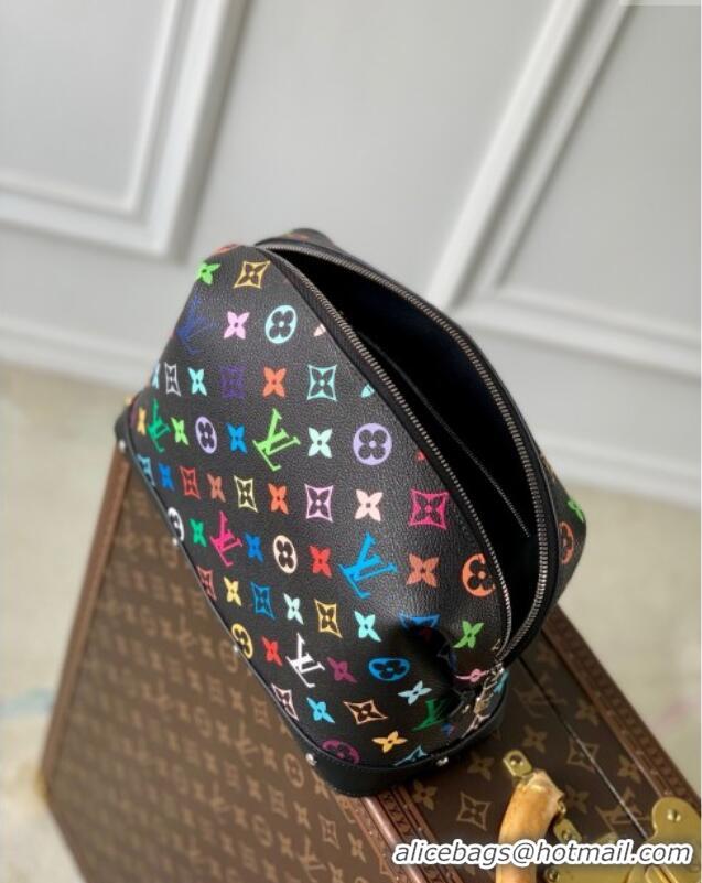 Top Quality Louis Vuitton LV x TM Cosmetic Pouch GM in Multicolored Canvas M3743 Black 2025