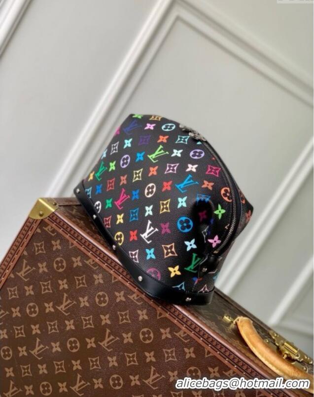 Top Quality Louis Vuitton LV x TM Cosmetic Pouch GM in Multicolored Canvas M3743 Black 2025