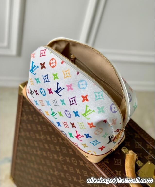 High Quality Louis Vuitton LV x TM Cosmetic Pouch GM in Multicolored Canvas M3743 White 2025