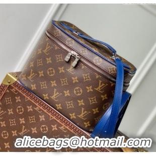 Good Quality Louis Vuitton Nice BB Vanity Case Bag in Monogram Canvas M12668 Blue 2025