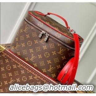 Unique Style Louis Vuitton Nice BB Vanity Case Bag in Monogram Canvas M12671 Red 2025