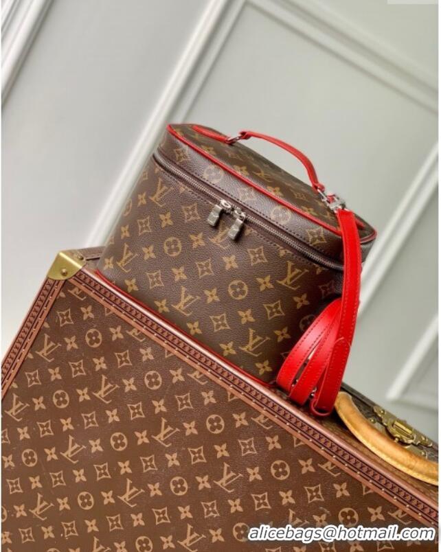 Unique Style Louis Vuitton Nice BB Vanity Case Bag in Monogram Canvas M12671 Red 2025