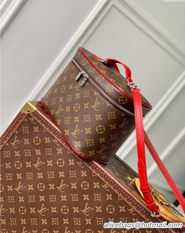 Unique Style Louis Vuitton Nice BB Vanity Case Bag in Monogram Canvas M12671 Red 2025