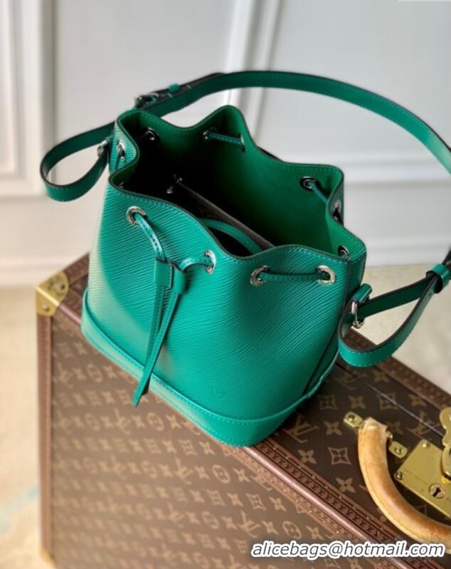 Buy Discount Louis Vuitton Noe BB Bucket Bag in Green Epi Grained Leather M12847 Green 2025