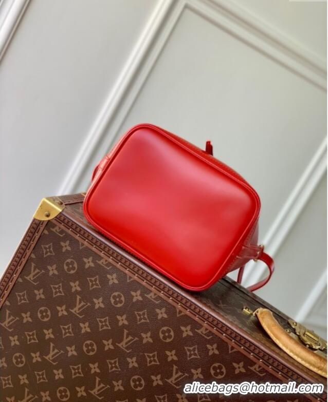 Low Cost Louis Vuitton Noe BB Bucket Bag in Epi Grained Leather M12847 Red 2025