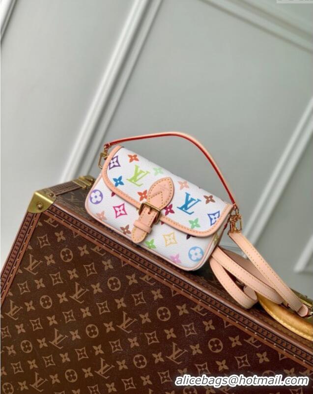 Luxury Discount Louis Vuitton Nano Diane Bag in Multicolored Monogram Canvas M14194 White 2025