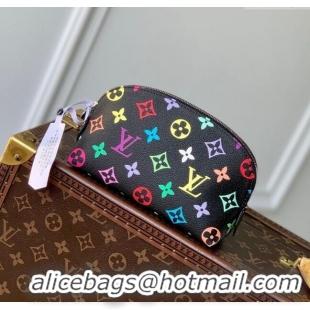 Best Price Louis Vuitton LV x TM Cosmetic Pouch PM Bag in Multicolored Monogram Canvas M13744 Black 2025