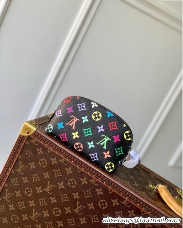 Best Price Louis Vuitton LV x TM Cosmetic Pouch PM Bag in Multicolored Monogram Canvas M13744 Black 2025