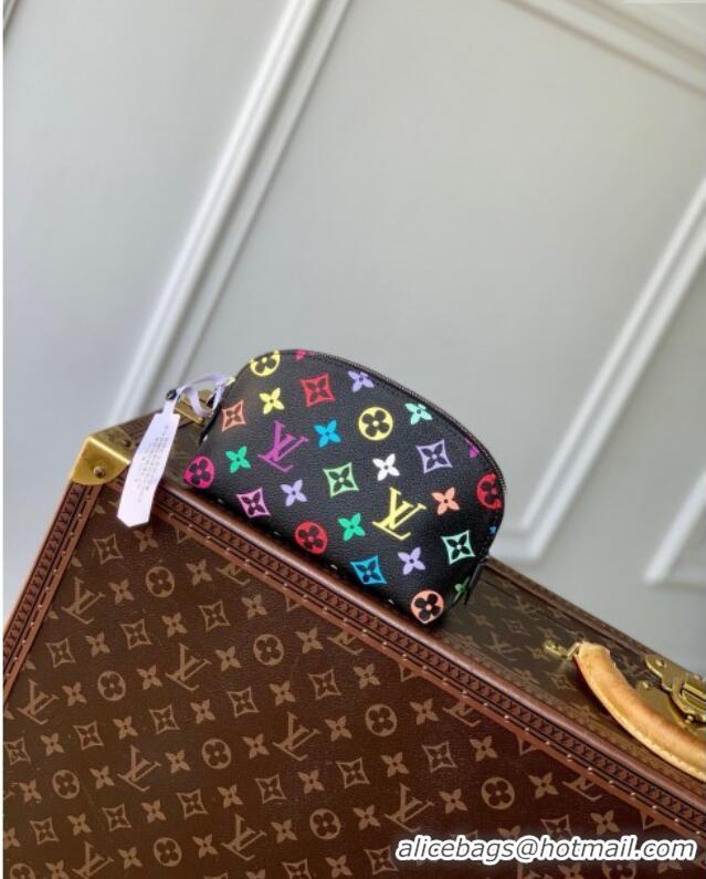 Best Price Louis Vuitton LV x TM Cosmetic Pouch PM Bag in Multicolored Monogram Canvas M13744 Black 2025