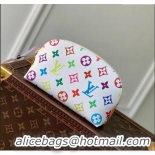 Top Design Louis Vuitton LV x TM Cosmetic Pouch PM Bag in Multicolored Monogram Canvas M13744 White 2025