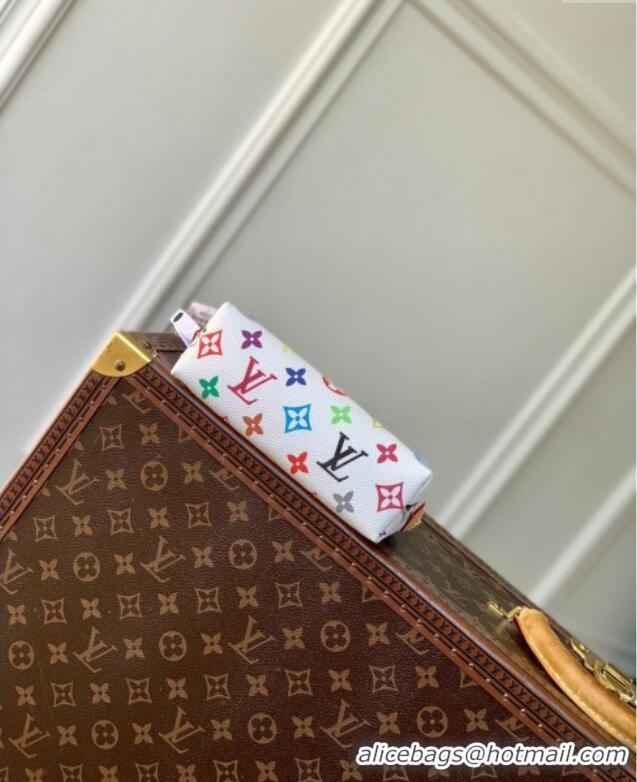 Top Design Louis Vuitton LV x TM Cosmetic Pouch PM Bag in Multicolored Monogram Canvas M13744 White 2025